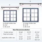 Curtain Rods for Windows 36-78 inch, 5/8 inch Bronze Curtain Rod - Image 3