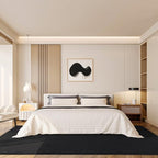 Amearea Modern Area Rugs for Bedroom Living Room, 4x6 Feet Black Thickened - Image 7
