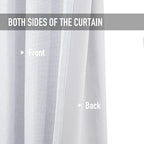 100% Blackout Shield Linen Blackout Curtains - Image 4