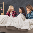 Buryeah 12 Pcs Flannel Throw Blanket Bulk 50 x 60 in Sleepover Blanket Outdoor - Image 5