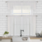 Chyhomenyc Sheer Window Valance Curtains, Light Filtering Valances Windows - Image 2