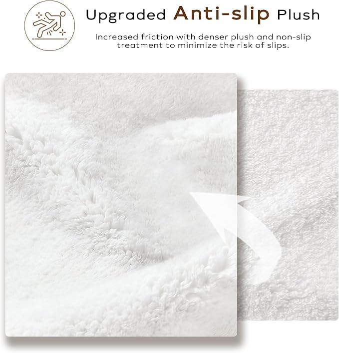 Ashler Faux Fur Rug, Upgraded Soft Faux Rabbit Fur White Area Rugs, 2 x 3 Feet - Image 5