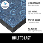 GORILLA GRIP 100% Waterproof All-Season WeatherMAX Doormat 35x23, US Designed - Image 2