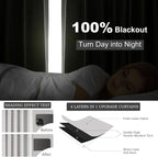 100% Blackout Curtains 70 Inch Wide 90 Inch Long - Image 6