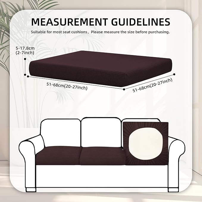 8Pcs Stretch Patio Cushion Covers, Outdoor Couch Covers Replacement, Outdoor - Image 2