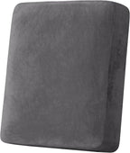 H.VERSAILTEX Velvet Stretch Couch Cushion Cover Plush Cushion Slipcover by HVERSAILTEX