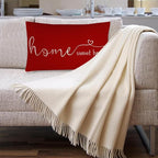 MFGNEH Home Sweet Home Quotes Farmhouse Pillow Covers, 12x20 Inch, Decorative - Image 2