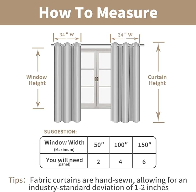 LAMIT Sheer Linen Curtains 48 Inches Length - Image 8