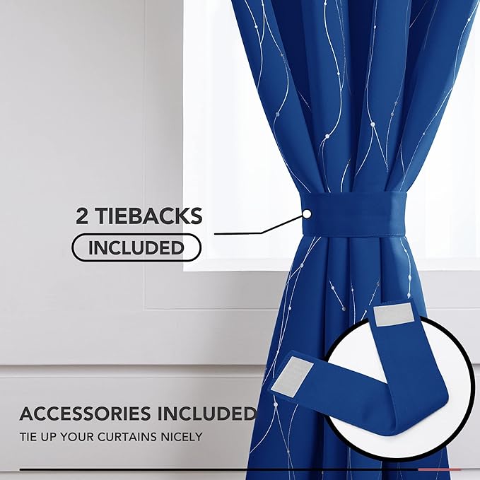 Deconovo Blackout Curtains, 52 x 108 Inch Drape - Image 4