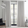 Topfinel 102 Inches Long Custom Blackout Linen Curtains, Burlap Drapes 2 Panels by Topfinel