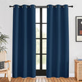 NICETOWN Blackout Curtains for Bedroom, Moroccan Blue, 42 W by 80 L, Thermal by NICETOWN