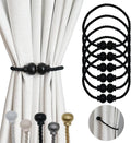 6 Pack Magnetic Curtain Tiebacks Modern Handmade Rope Curtain Tie Backs by HIASTRA