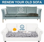 Smiry Printed Couch Cushion Covers, Stretch Soft Couch Covers - Image 8