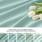 MIULEE Aqua Back Tab Blackout Curtains 63 Inch Length 2 Panels Set - Image 8