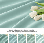 MIULEE Aqua Back Tab Blackout Curtains 102 Inch Long 2 Panels Set - Image 8