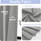 Simplebrand Ava Silver Grey Blackout Curtains - Image 3