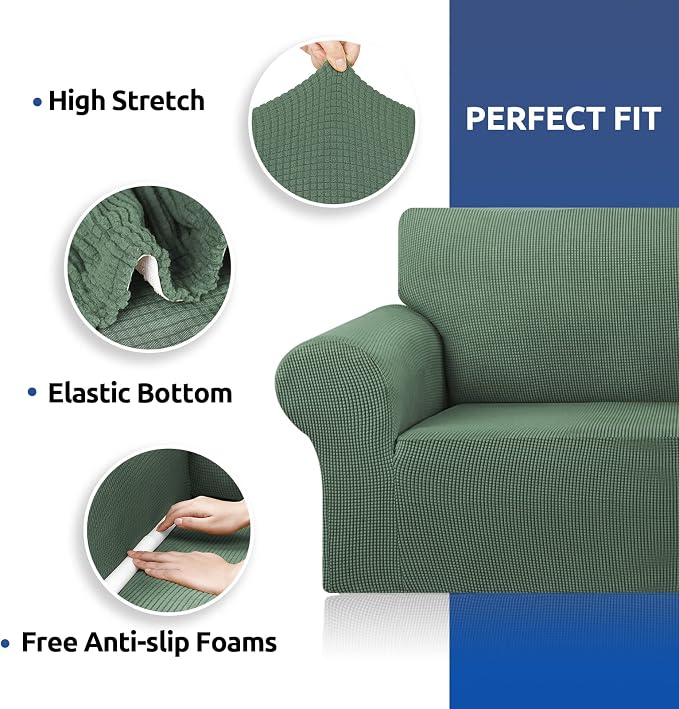 KEKUOU Stretch Oversized Sofa Slipcover 1 Piece Couch Sofa Cover Furniture - Image 7
