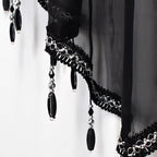 Molaxhome Swag Curtain 51 inch Length Rod Pocket Scalloped Curtain Valance - Image 9
