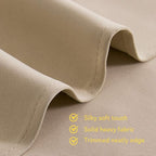 NICETOWN Bedroom Blackout Curtains and Drapes, Biscotti Beige, 34 by 40 - Image 5