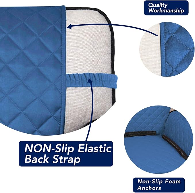 PureFit Reversible Quilted Sofa Cover, Water Resistant Slipcover Furniture - Image 3