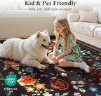 Rugflix 5x7 Washable Area Rug for Living Room, Soft Non Slip Low Pile Carpet - Image 5