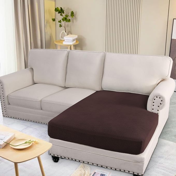 H.VERSAILTEX Super Stretch Individual Chaise Cover Sectional Couch Covers - Image 2