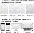 Lecloud White Sheer Curtains 54 Inch Length 2 Panels, Voile Bedroom Curtains - Image 6