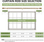 5/8” Diameter Curtain Rods 30-120 Inch, - Image 2