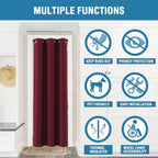 H.VERSAILTEX Christmas Doorway Curtain Blackout Door Curtain Room Divider - Image 4