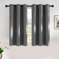 NICETOWN Grey Kitchen Blackout Short Curtain Panels by NICETOWN
