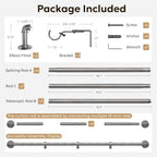 Zeerobee Curtain Rods for Windows 120 to 240, 1 Inch Industrial Wrap Around - Image 7
