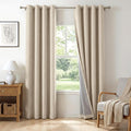 100% Blackout Shield Linen Blackout Curtains by 100BlackoutShield