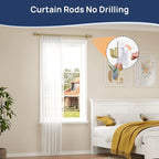 ENJOYBASICS No Drill Curtain Rods - Image 3