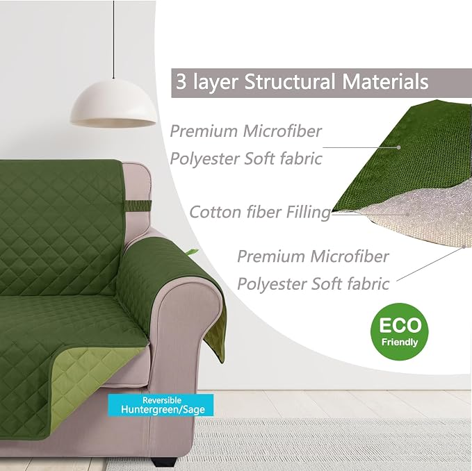 U-NICE HOME 4 Seater Sofa Cover 91 Inch Large Couch Covers - Image 4