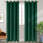BGment Green Blackout Curtains 96 Inches Long, Grommet Thermal Insulated Room by BGment