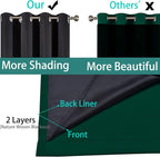 Yakamok 100% Blackout Curtain for Bedroom, Thermal Insulated Drapes - Image 5