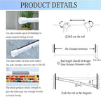AIZESI Spring Tension Rods Adjustable Tension Curtain Rod Small Tension Rod No - Image 7