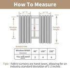 LAMIT Light Filtering Sheer Linen Curtains 84 inches Long, Linen Textured Semi - Image 8