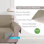 U-NICE HOME Loveseat Sofa Cover Reversible Couch Cover - Image 5