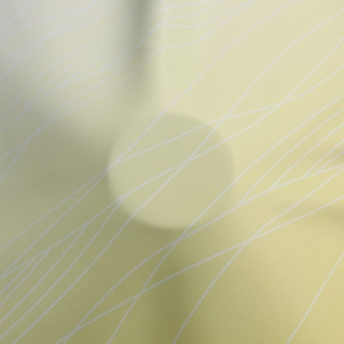 Estelar Textiler Yellow and Greyish White Ombre Blackout Curtains - Image 8