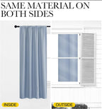 NICETOWN RV Blackout Curtains for Camper Windows, Vintage Blue, Kitchen Curtains - Image 5