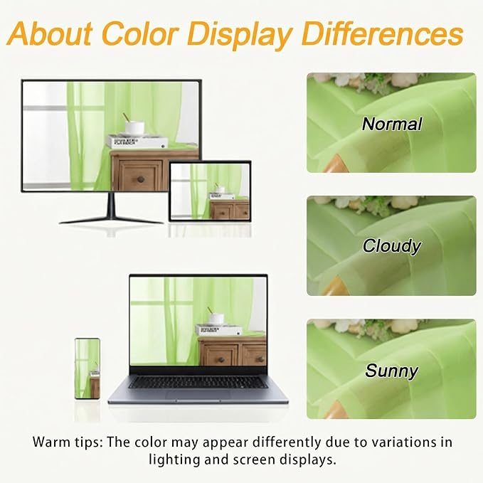 Gwine Sheer Curtains 63 Inch Length - Image 3