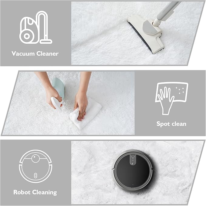 Shag Area Rug for Bedroom 4x6, Soft Fuzzy Rug Non-Shedding Indoor Plush Carpet - Image 5