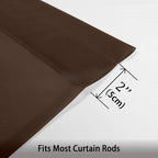 OWENIE Chocolate Sheer Curtains 96 Inch Length, Elegant Sheer Curtains - Image 6