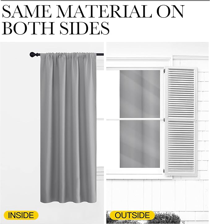NICETOWN RV Blackout Curtains for Camper Windows, Short Room Darkening Home - Image 6