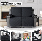 TAOCOCO 100% Waterproof Loveseat Recliner Cover, Non Slip Split Loveseat Covers - Image 6