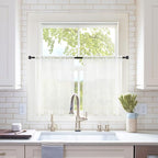 MIULEE Short Sheer Curtains 30 Inch Length by MIULEE
