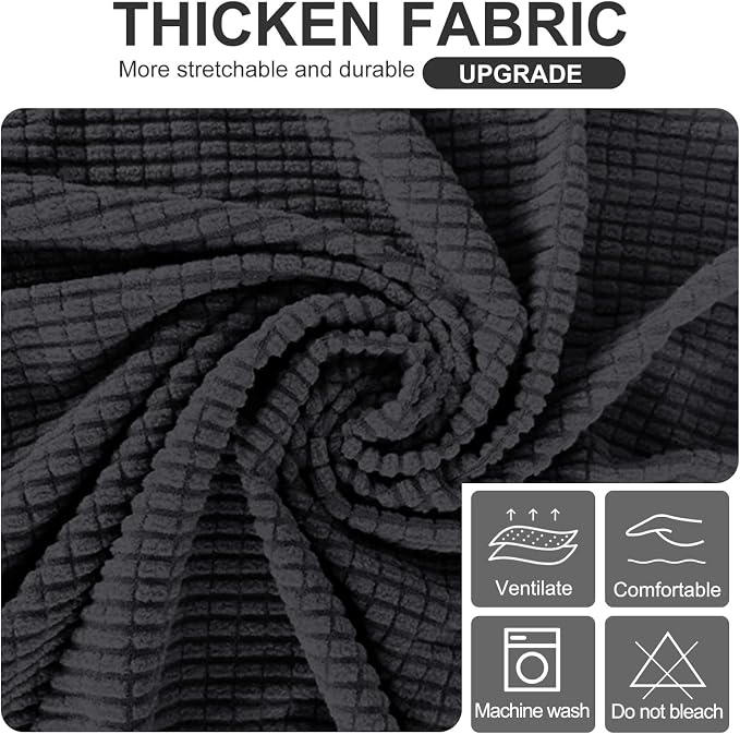 U-NICE HOME Stretch Futon Cover Armless Bed Slipcover - Image 5