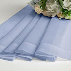 Lecloud Denim Blue Sheer Curtains 84 Inches Long 2 Panels, Light Filtering - Image 9