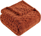 50x70 Inch Rust Throw Blanket - Image 5